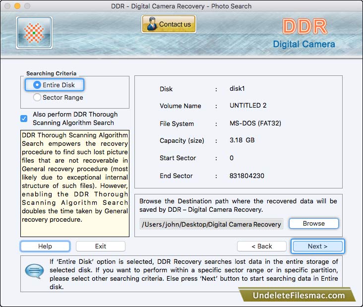 Mac Digital Camera Data Recovery